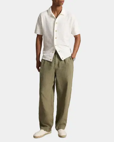 Polo Ralph Lauren Men's Cotton-Linen Short-Sleeve Cardigan | Thumbnail 2