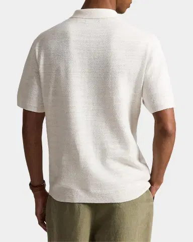 Polo Ralph Lauren Men's Cotton-Linen Short-Sleeve Cardigan | Thumbnail 3