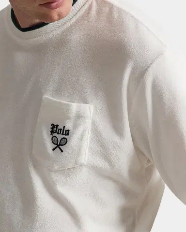Polo Ralph Lauren Men's Relaxed Terry Short-Sleeve Sweatshirt | Thumbnail 5
