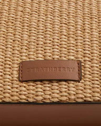 Strathberry Mini Raffia & Leather Tote Bag | Thumbnail 4 Strathberry Mini Raffia & Leather Tote Bag | Thumbnail 4