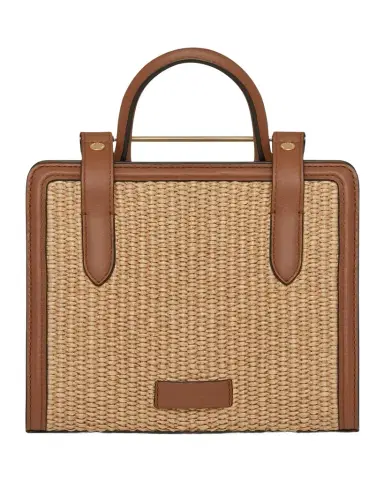 Strathberry Mini Raffia & Leather Tote Bag | Thumbnail 1 Strathberry Mini Raffia & Leather Tote Bag | Thumbnail 1