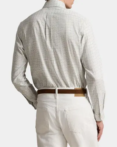 Polo Ralph Lauren Men's Classic Fit Tattersall Twill Sport Shirt | Thumbnail 4