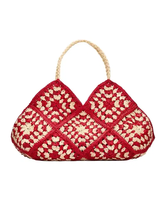 Stormi Woven Raffia Tote Bag