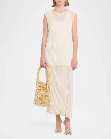 BTB Los Angeles Santiago Faux Shell-Embellished Raffia Hobo Bag | Thumbnail 5 BTB Los Angeles Santiago Faux Shell-Embellished Raffia Hobo Bag | Thumbnail 5