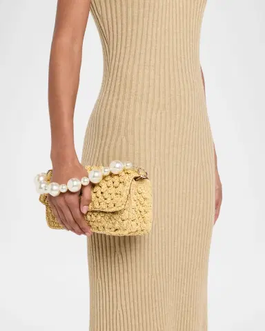 BTB Los Angeles Leilani Raffia Top Handle Bag | Thumbnail 2