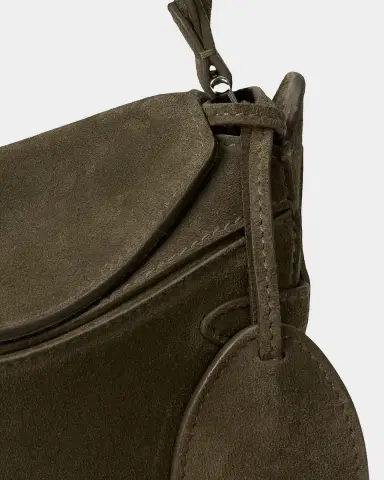 Ralph Lauren Collection Mini Suede Crossbody Bag | Thumbnail 6