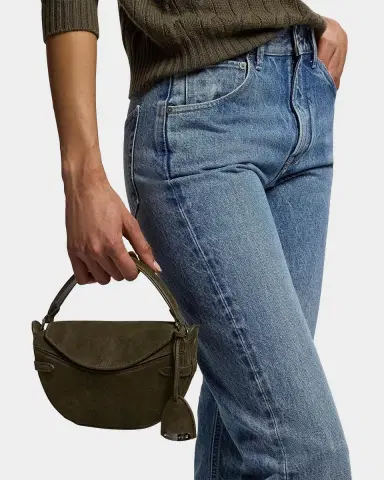 Ralph Lauren Collection Mini Suede Crossbody Bag | Thumbnail 7
