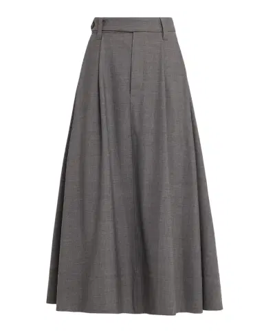 Brunello Cucinelli Virgin Wool A-Line Midi Skirt | Thumbnail 1 Brunello Cucinelli Virgin Wool A-Line Midi Skirt | Thumbnail 1