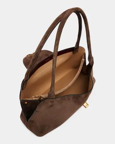 Versace Medium Suede Shoulder Bag | Thumbnail 2 Versace Medium Suede Shoulder Bag | Thumbnail 2