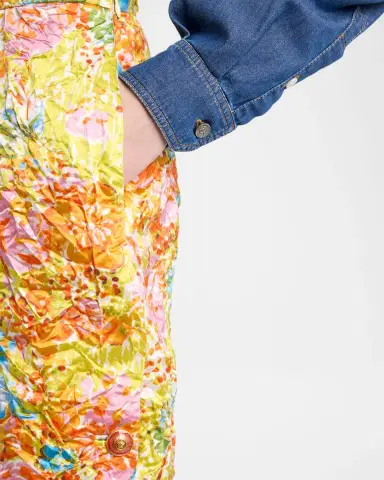 Versace Printed Duchess Silk Mini Skirt | Thumbnail 4