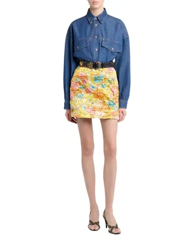 Versace Printed Duchess Silk Mini Skirt | Thumbnail 1
