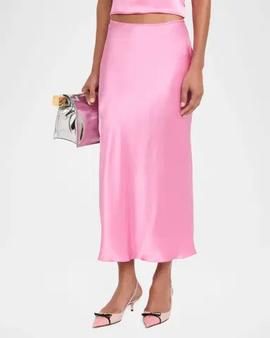 Sablyn Miranda Silk Midi Skirt | Thumbnail 4