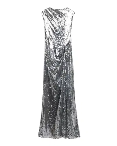 Lapointe Draped Sequined Mesh Sleeveless Gown | Thumbnail 1 Lapointe Draped Sequined Mesh Sleeveless Gown | Thumbnail 1