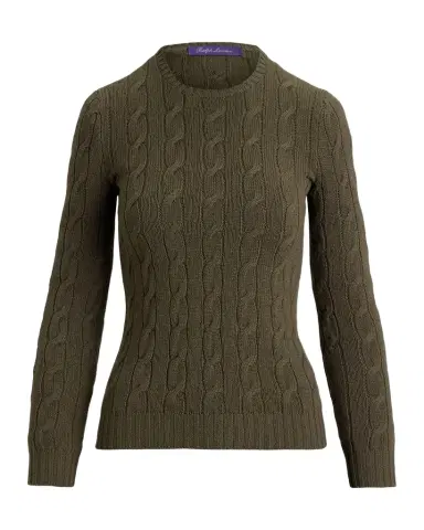 Ralph Lauren Collection Cable-Knit Cashmere Sweater | Thumbnail 1 Ralph Lauren Collection Cable-Knit Cashmere Sweater | Thumbnail 1