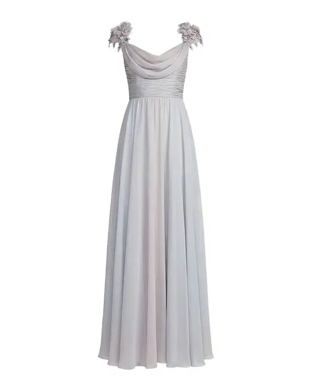 Mac Duggal Floral Chiffon Gown