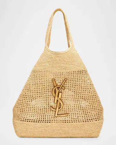 Saint Laurent Icare YSL Raffia Tote Bag | Thumbnail 6 Saint Laurent Icare YSL Raffia Tote Bag | Thumbnail 6