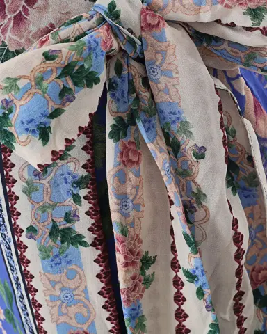 Agua Bendita Ziara Ivy Floral Wrap Mini Skirt | Thumbnail 5