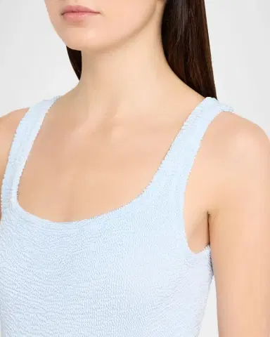 Hunza G Square-Neck One-Piece Swimsuit | Thumbnail 3