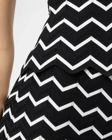 Hervé Léger The Giana Chevron Knit Top | Thumbnail 4 Hervé Léger The Giana Chevron Knit Top | Thumbnail 4