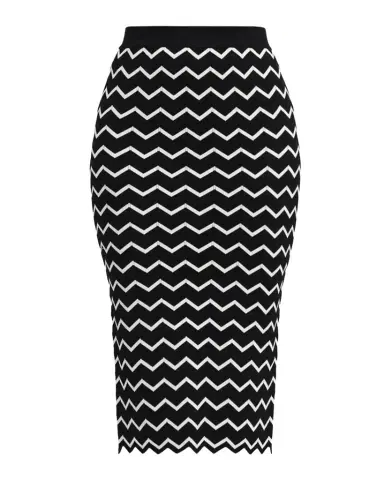 Hervé Léger The Giana Chevron Knit Skirt | Thumbnail 1 Hervé Léger The Giana Chevron Knit Skirt | Thumbnail 1