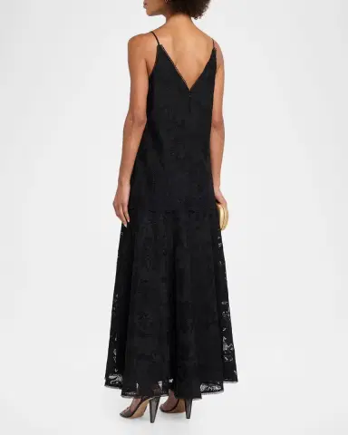 Kobi Halperin Robbie Embroidered Lace-Trim Maxi Dress | Thumbnail 3 Kobi Halperin Robbie Embroidered Lace-Trim Maxi Dress | Thumbnail 3