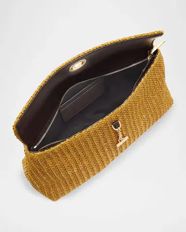 Veronica Beard Anchor Raffia Clutch | Thumbnail 4 Veronica Beard Anchor Raffia Clutch | Thumbnail 4