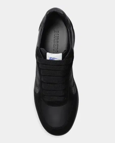 Burberry Men's Check Leather Low-Top Sneakers | Thumbnail 3 Burberry Men's Check Leather Low-Top Sneakers | Thumbnail 3
