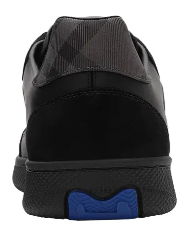 Burberry Men's Check Leather Low-Top Sneakers | Thumbnail 1 Burberry Men's Check Leather Low-Top Sneakers | Thumbnail 1