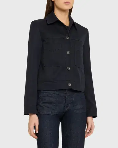 Nili Lotan Susannah Virgin Wool Cropped Jacket | Thumbnail 3