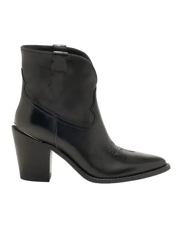 Partlow 90mm Marge Shiny Leather Ankle Boots