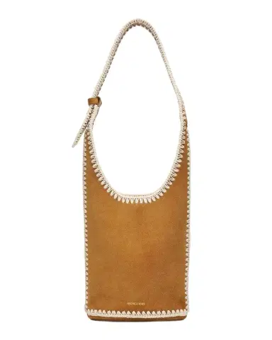 Veronica Beard Loop Small Whipstitch Suede Shoulder Bag | Thumbnail 1 Veronica Beard Loop Small Whipstitch Suede Shoulder Bag | Thumbnail 1
