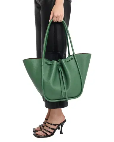 Proenza Schouler Large Ruched Leather Tote Bag | Thumbnail 1 Proenza Schouler Large Ruched Leather Tote Bag | Thumbnail 1