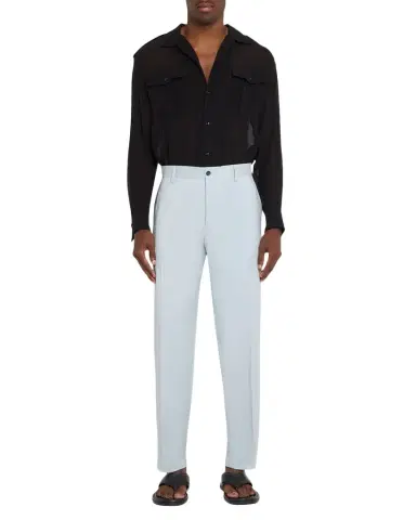 Dolce & Gabbana Men's Shadow Tapered-Leg Trousers | Thumbnail 1 Dolce & Gabbana Men's Shadow Tapered-Leg Trousers | Thumbnail 1