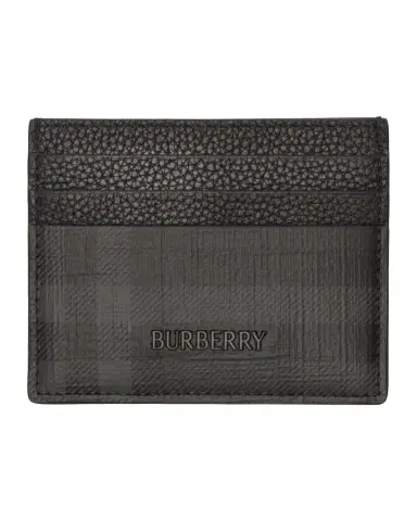 Burberry Men's City Check Coated Canvas Card Case | Thumbnail 2 Burberry Men's City Check Coated Canvas Card Case | Thumbnail 2