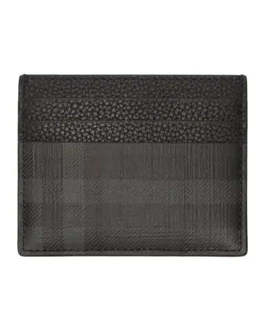 Burberry Men's City Check Coated Canvas Card Case | Thumbnail 1 Burberry Men's City Check Coated Canvas Card Case | Thumbnail 1