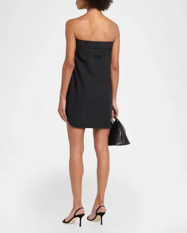 GIUSEPPE DI MORABITO Strapless Tie-Waist Shirt | Thumbnail 3