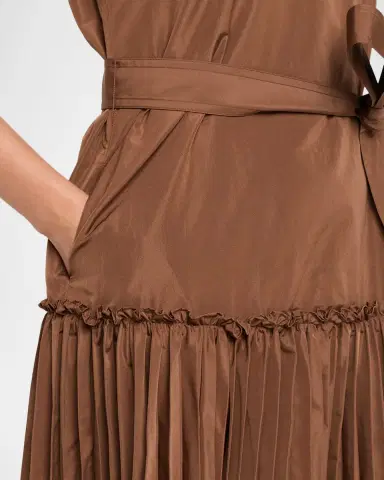 Kobi Halperin Logan Pleated Drop-Waist Midi Dress | Thumbnail 5