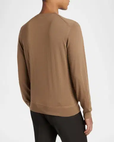 Tom Ford Men's Lyocell and Cotton Long-Sleeve T-Shirt | Thumbnail 2 Tom Ford Men's Lyocell and Cotton Long-Sleeve T-Shirt | Thumbnail 2