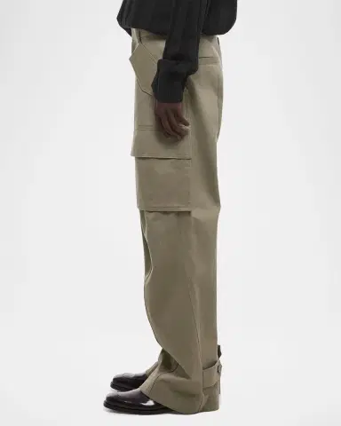 Helmut Lang Men's Chino Twill Wide Leg Cargo Pants | Thumbnail 6