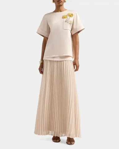 Ungaro Liana Pleated Maxi Skirt | Thumbnail 2
