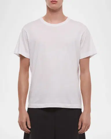 Helmut Lang Men's Wardrobe Solid Cotton Crewneck T-Shirt | Thumbnail 4 Helmut Lang Men's Wardrobe Solid Cotton Crewneck T-Shirt | Thumbnail 4
