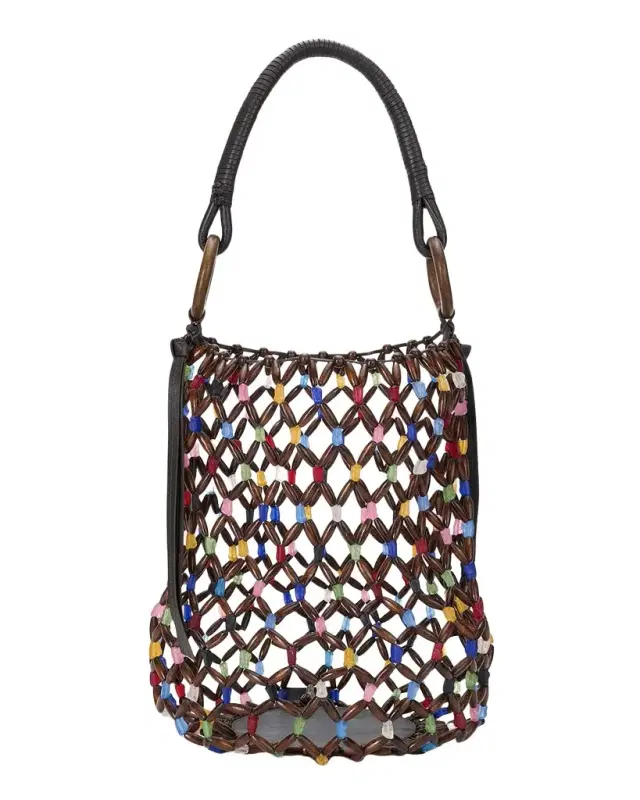 STAUD Del Mar Beaded Bucket Bag