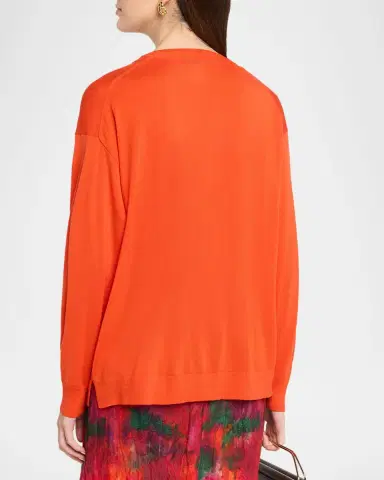 Lafayette 148 New York V-Neck Merino Wool Knit Sweater | Thumbnail 3 Lafayette 148 New York V-Neck Merino Wool Knit Sweater | Thumbnail 3