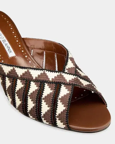 Manolo Blahnik 50mm Trofesamu Peep-Toe Mules | Thumbnail 2 Manolo Blahnik 50mm Trofesamu Peep-Toe Mules | Thumbnail 2