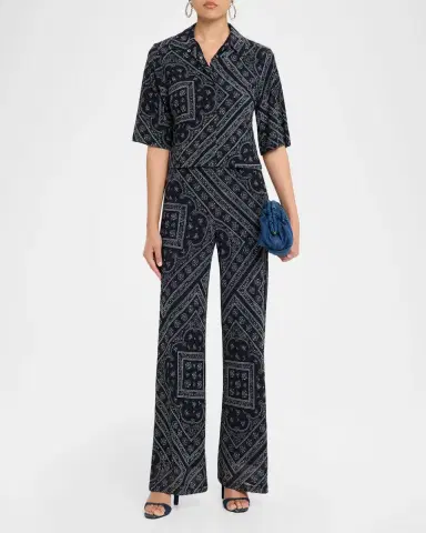 Veronica Beard Hadria Bandana-Print Pants | Thumbnail 2 Veronica Beard Hadria Bandana-Print Pants | Thumbnail 2