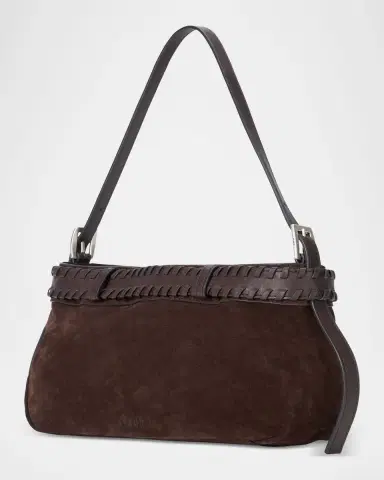 Staud Brooklyn Buckled Suede Shoulder Bag | Thumbnail 5 Staud Brooklyn Buckled Suede Shoulder Bag | Thumbnail 5