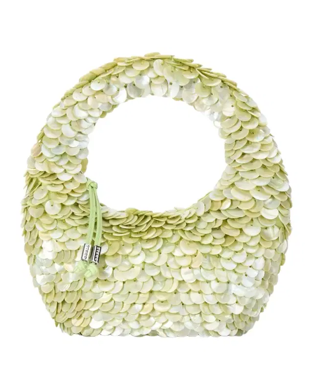 STAUD Reef Shell Paillette Top-Handle Bag
