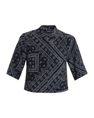 Veronica Beard Leandra Bandana-Print Top | Thumbnail 1