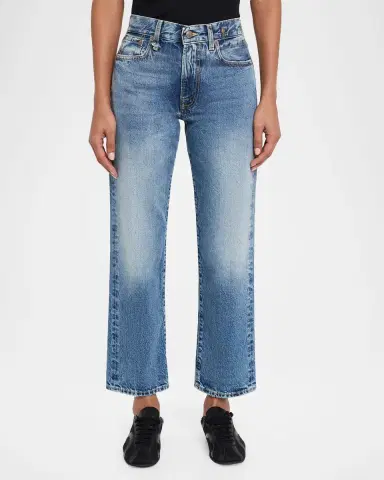 R13 Romeo Straight Cropped Jeans | Thumbnail 4