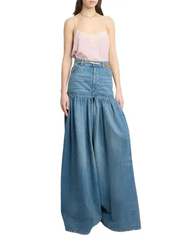Chloé Drawstring Lace-Trim Silk Crepe De Chine Cami Top | Thumbnail 1
